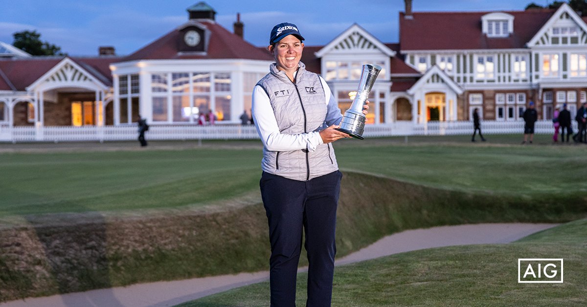 Congratulations to Ashleigh Buhai, winner of the 2022 @AIGWomensOpen. You captivated the world with your inspiring play, including winning in four playoff holes, at historic Muirfield and are an incredible example of the #worldclass talent in the women’s game. #AIGWO #AIGAllies