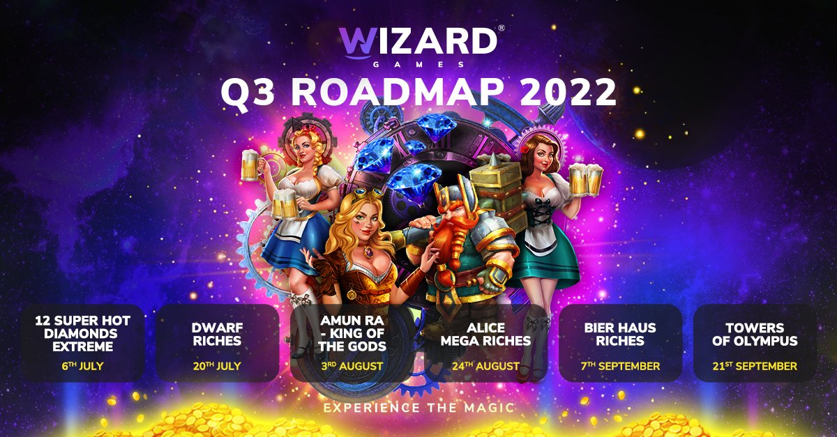 Have you checked our roadmap &#128521;?
⏳ Great titles are on their way 

A lot of prizes and surprises await you!

Explore all Wizard Games here:  

