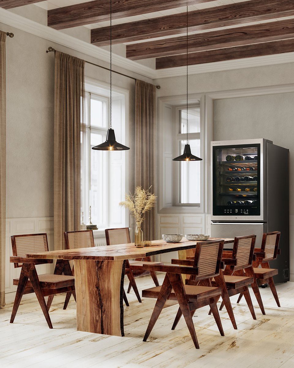 Isn't it wonderful to always have perfectly tempered wine for spontaneous visits from neighbors or friends? LG SIGNATURE Wine Cellar provides 3 temperature zones that chill your reds, whites, and champagne, each at their optimal temperature. #LGSIGNATURE #wine https://t.co/hqZmEcUmj0