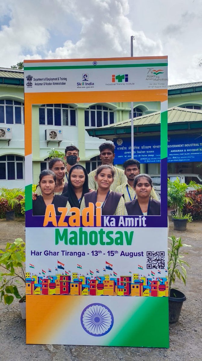 AndamanLabour's tweet photo. Shri Hari Kallikkat IAS, The Secretary (Labour) flagged off ‘Har Ghar Tiranga’ Rally organized by ITI (under the aegis of Dept. of Labour, Employment &amp; Training), Dollygunj. The Rally started from ITI Campus via Dollygunj village, FCI, DBRAIT Pahargaon and  back to its campus.... https://t.co/4NQvnqM8yj