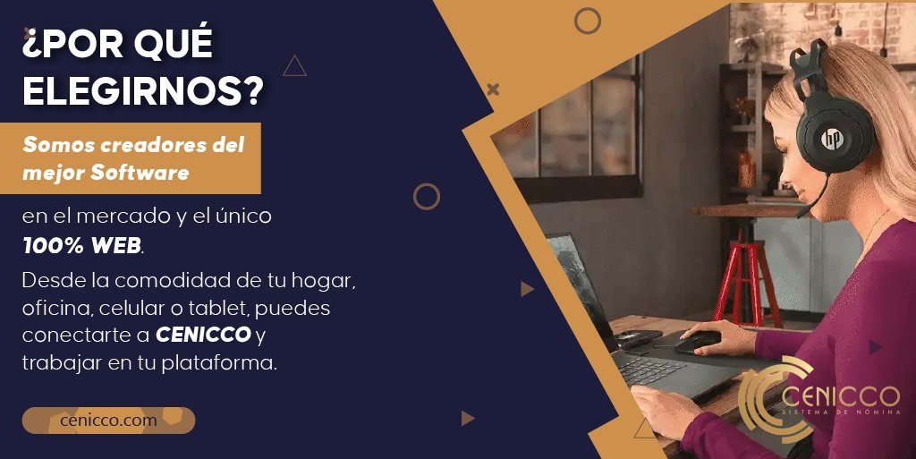 💹Somos el mejor sistema integral de nómina, administración y recursos humanos, ¡Visita nuestro sitio para más información! 
👉bit.ly/3wbED50  
#maquiladenómina #nómina #RH #RecursosHumanos #cenicco #serviciosdenómina #procesodenómina #sistemadenómina
