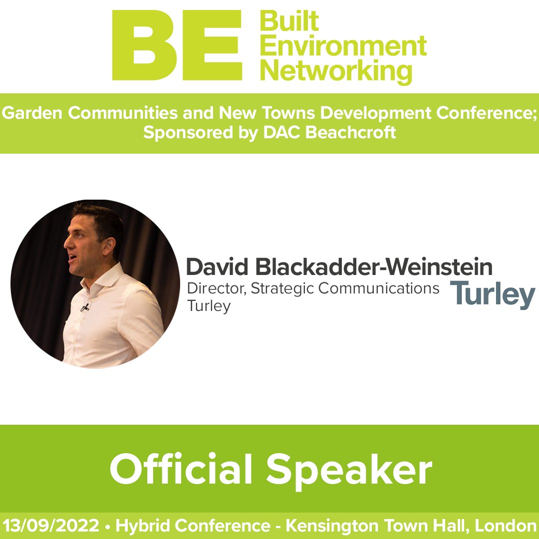 I'm looking forward to chairing the #levellingup panel at the <a href="/BENetworking/">Built Environment Networking</a> #gardencommunities and #newtown conference next month. 

Have you got a question about #newsettlements you think I should put to a panel made up of local authority officers, developers and <a href="/HomesEngland/">Homes England</a>?