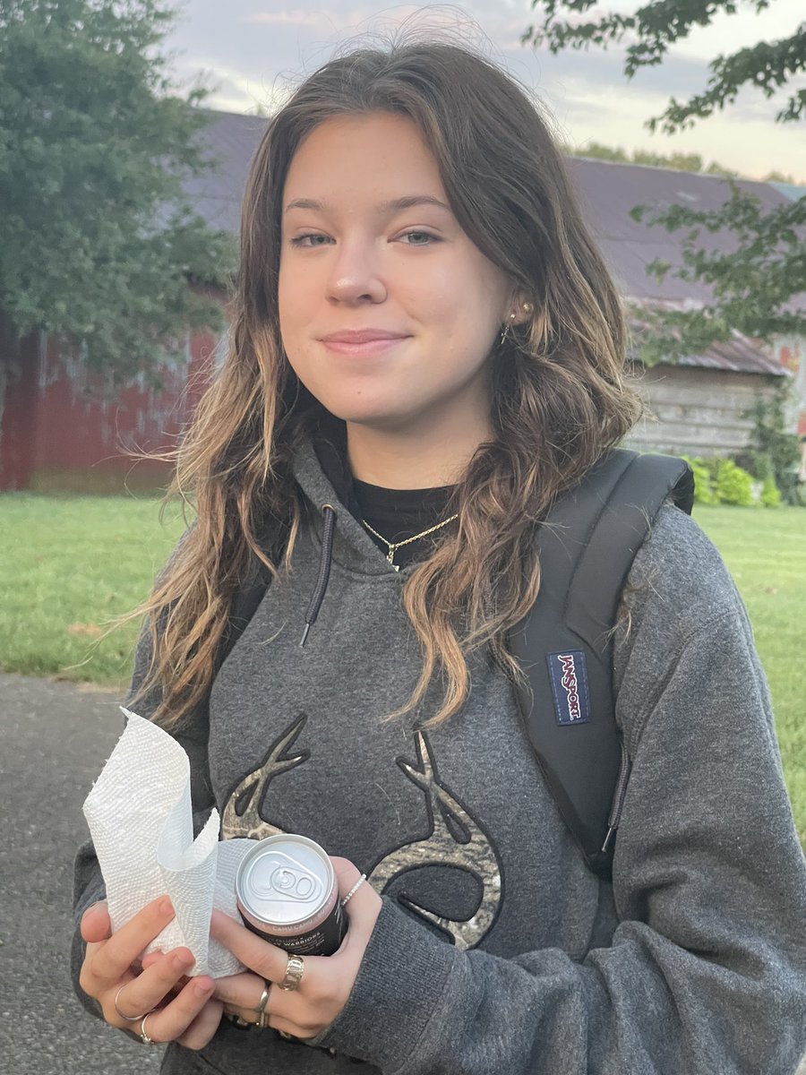 First day of Kindergarten to first day of her Senior year❤️This is why we work so hard and staying home a few extra minutes to watch her drive off for that last first day🥺I wouldn’t miss it