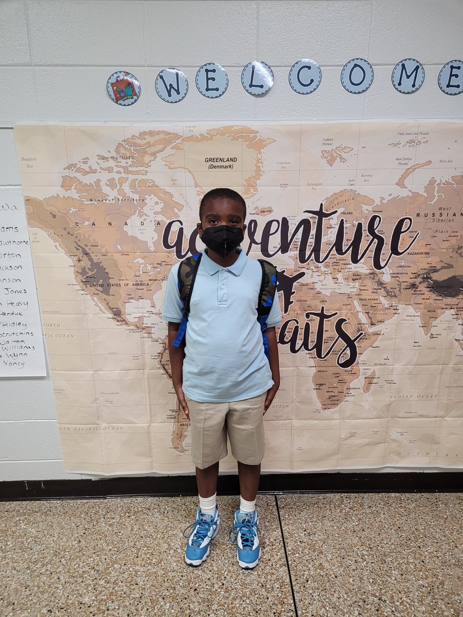 silverbrittney1's tweet photo. Son's first day of 3rd grade https://t.co/HnE6c4NYBQ