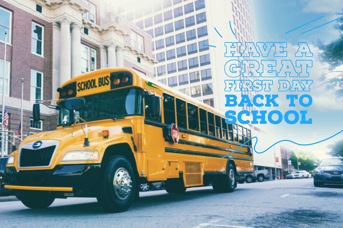 The school year has officially welcomed its students back for most of Georgia today! We hope you have a safe ride and a great first day! #backtoschool #bluebirdbus #altfuels