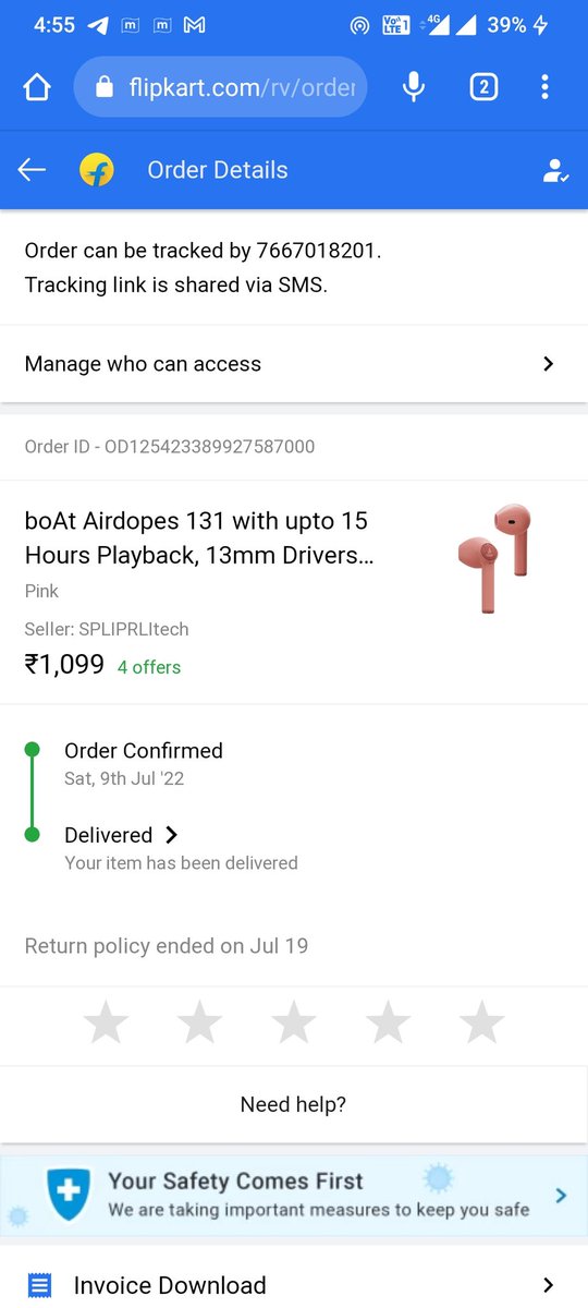 kumarvikram442's tweet photo. @rohitbhatiably @flipkartsupport @Flipkart @jaagograhakjago @nch1915 Within few days price drop &amp; not even accepted request for cancellation, frustrated,fed-up ,ban Flipkart support Amazon @flipkartsupport @PiyushGoyalOffc @JaagoRe @NCPCR_ https://t.co/COAQ6xm48e
