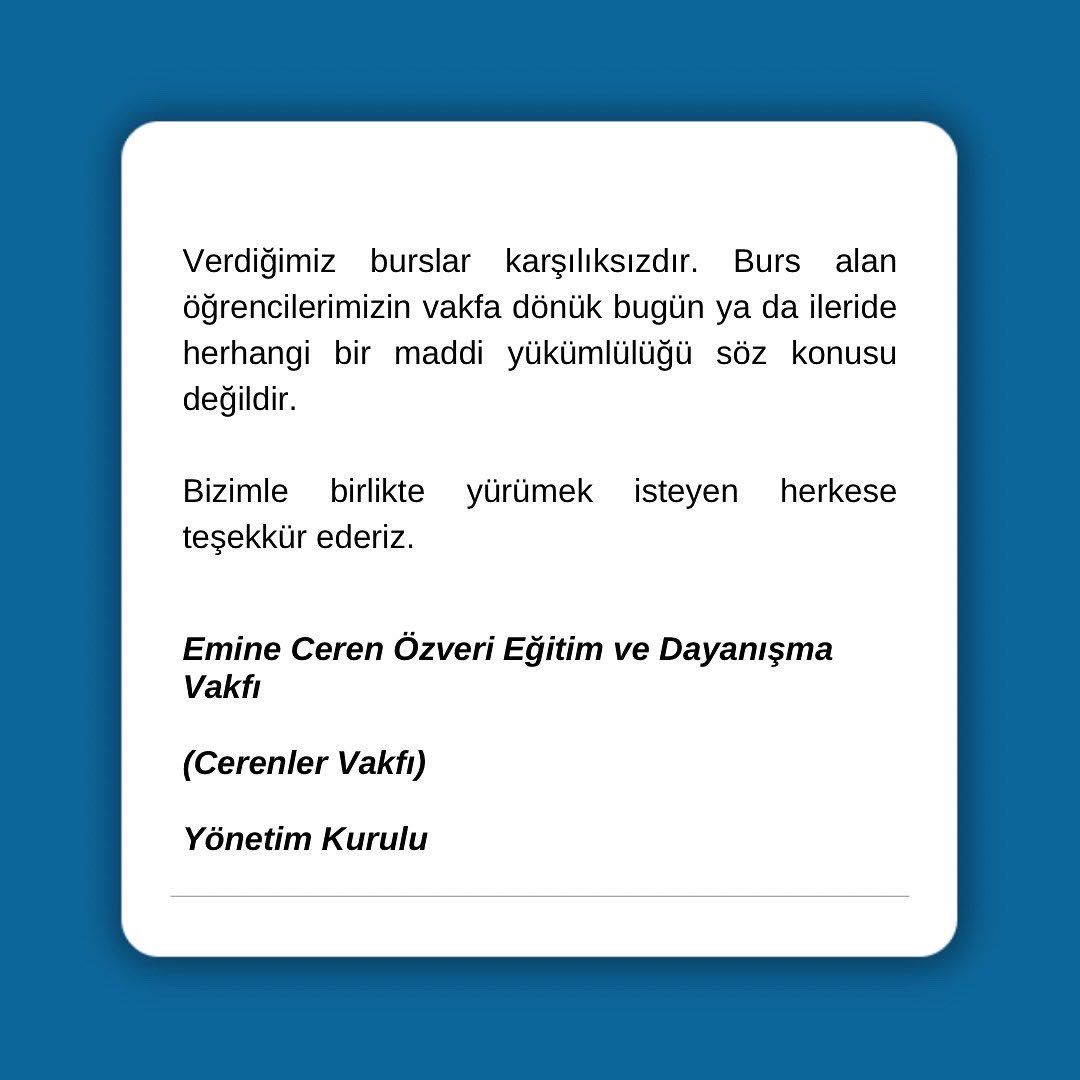 CerenlerV's tweet photo. Cerenler Vakfı’na başvuran kim olursa olsun bizim için Ceren’dir. Cinsiyeti, doğduğu yer, etnik kimliği, dini inancı, siyasi görüşü ne olursa olsun ilan ettiğimiz koşulları taşıyan herkese ulaşmaya çalışmak temel hedefimizdir. https://t.co/HPrKxYO7Az