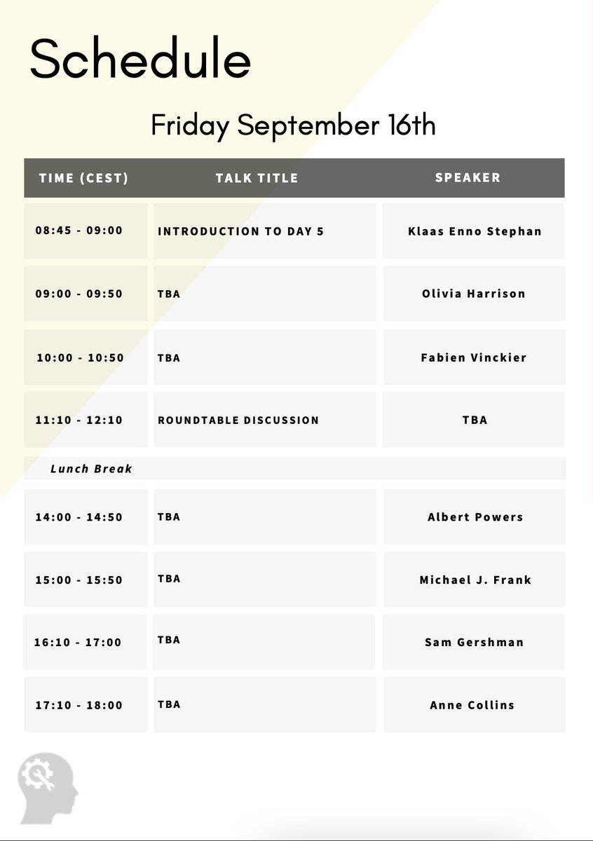 CompPsychiatry's tweet photo. 📣 The schedule for the #CPCZurich2022 is out!
We are very excited to bring you many different talks from many wonderful speakers!
#ComputationalPsychiatry #CompPsychiatry
@tnuzurich @UZH_en @ETH_en https://t.co/YnXvUFacqP