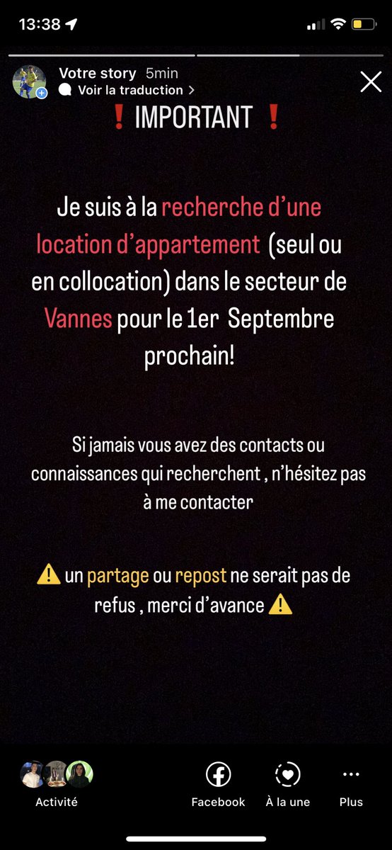 CabaDoRoazhon's tweet photo. ⚠️ pour maximiser la #rechercheappartement sur #Vannes⚠️                                                Un RT ou Like serait la bienvenu, s’il vous plaît! Merci d’avance!! https://t.co/SyIxuSHmPL