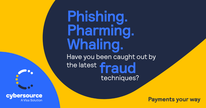 Cybersource's tweet photo. The techniques used by fraudsters are always shifting – download the 2022 Global Fraud &amp; Payments Report for a clearer view of the risks.