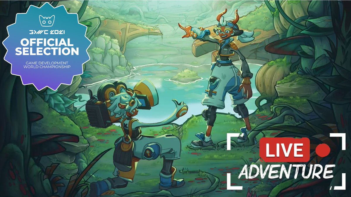 Congrats <a href="/Live_Adventure_/">Live Adventure</a> for your spot in the GDWC 2021 Official Selection! 🤩🏅
Live Adventure is #2ndperson #adventuregame that follows the journey of a #siblingduo of young #explorers who #solvemysteries!
👉 Play: store.steampowered.com/app/1798210/Li…
#indiegame #gamedev #indiegaming #dev