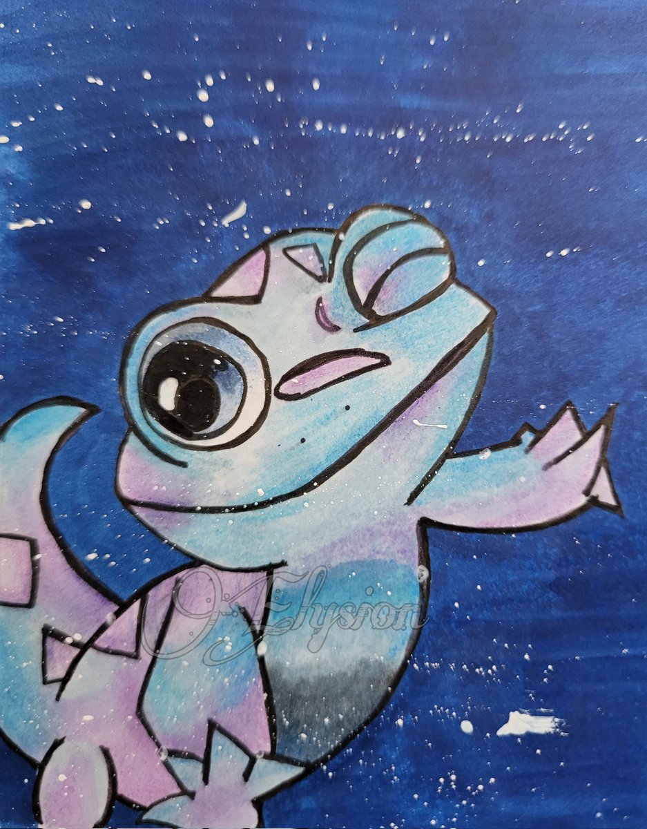 Elysionphonix's tweet photo. Hello~
I hope you like the cute Bruni, the Salamanda from the #Frozen2 😁
#frozen2 #frozen #snow #Bruni #salamanda #Twinmarker #Polycromos https://t.co/f1QZlgczyG