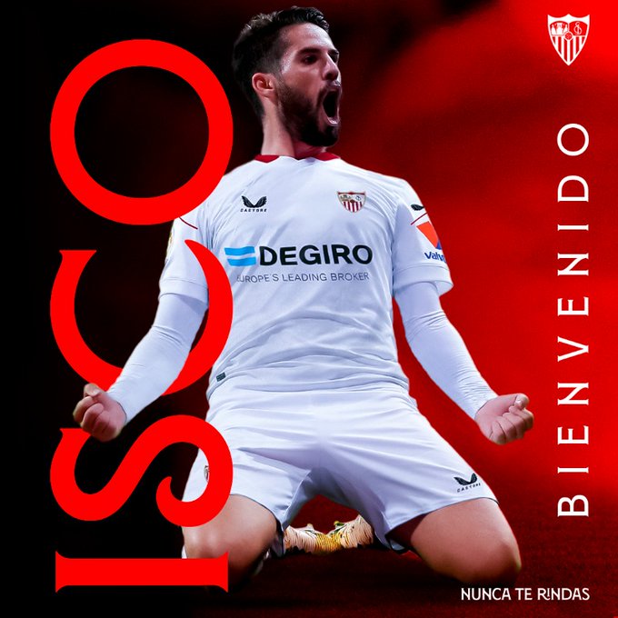 Former Real Madrid Midfielder Isco Joins Sevilla On A Free Transfer