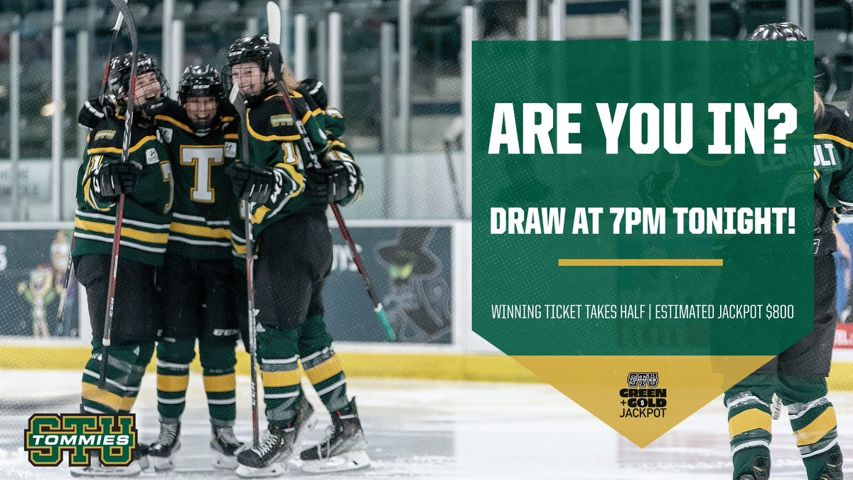 Got the Back to School blues? A $5 Green &amp; Gold Jackpot ticket could give you one last weekend getaway!

Buy or renew before tonight's 7pm draw at GoTommies.ca/Lotto - a winning ticket wins half the pot!