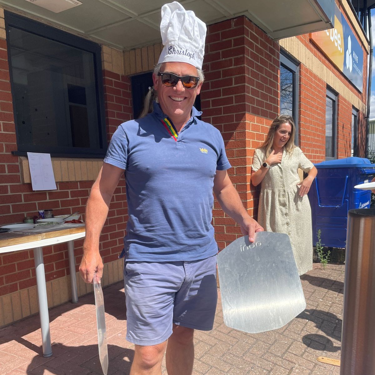BlueBeeSolution's tweet photo. Our very own Christoph gave us a pizza masterclass on Friday! 🍕🍕🍕

Christoph made the dough and tomato sauce from scratch using authentic Italian ingredients, then baked them in his portable pizza oven! *chef’s kiss* 😋

#pizzafriday #makingpizza #webdesign #marketingagency https://t.co/BpMi8lmU2R