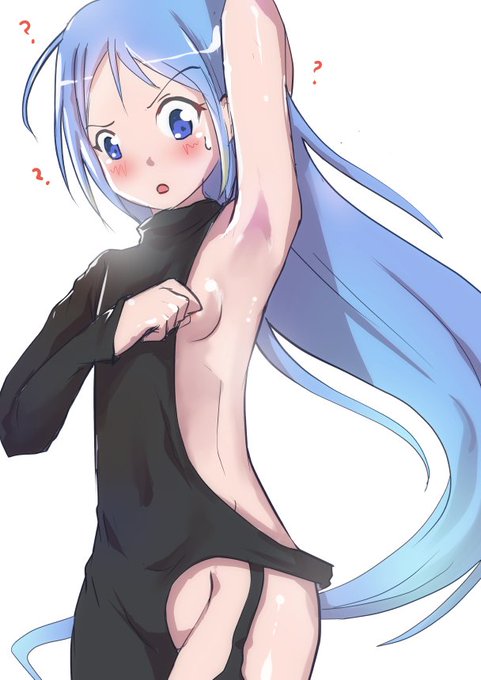 村雨のインナーを着て衝撃を受ける五月雨ちゃん(再掲) 