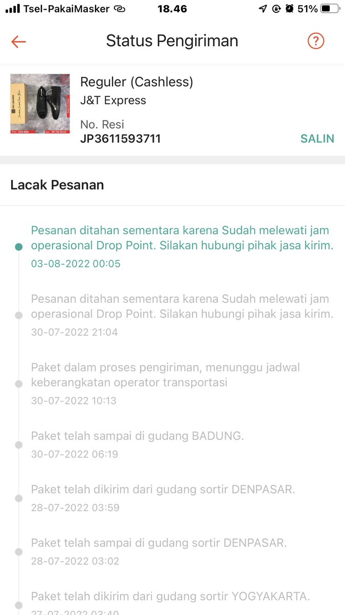 Carolinayaa's tweet photo. @jntexpressid masa udah dr tgl 26 di serahkan di kurir ga sampe sampe dong, ini kan jualan. Cust juga nunggu lo https://t.co/QmafZl1Kag