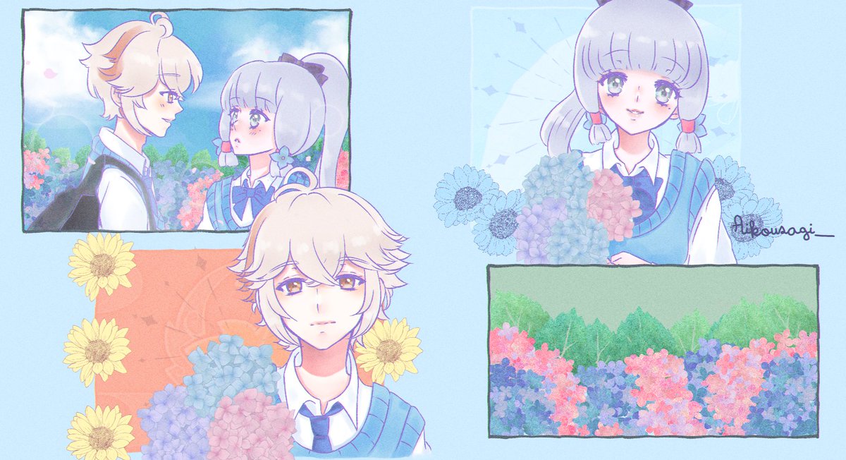 Aikousagi_'s tweet photo. Tiny little fantasy 
#kazuyaka #AYAKA #Kazuha https://t.co/er0QPD8D4R