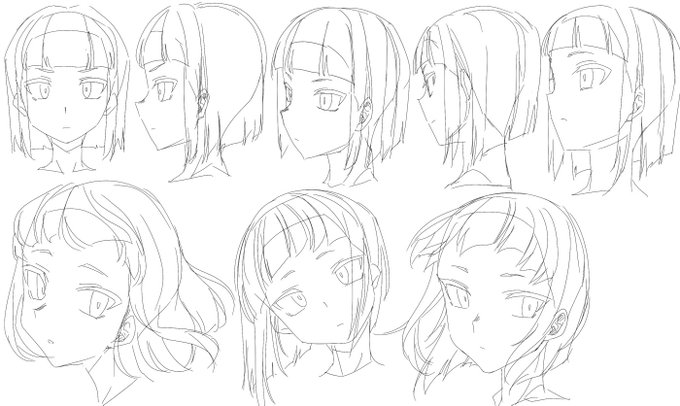 顔を可愛く描けるようになりたいから練習するぞ! 32 