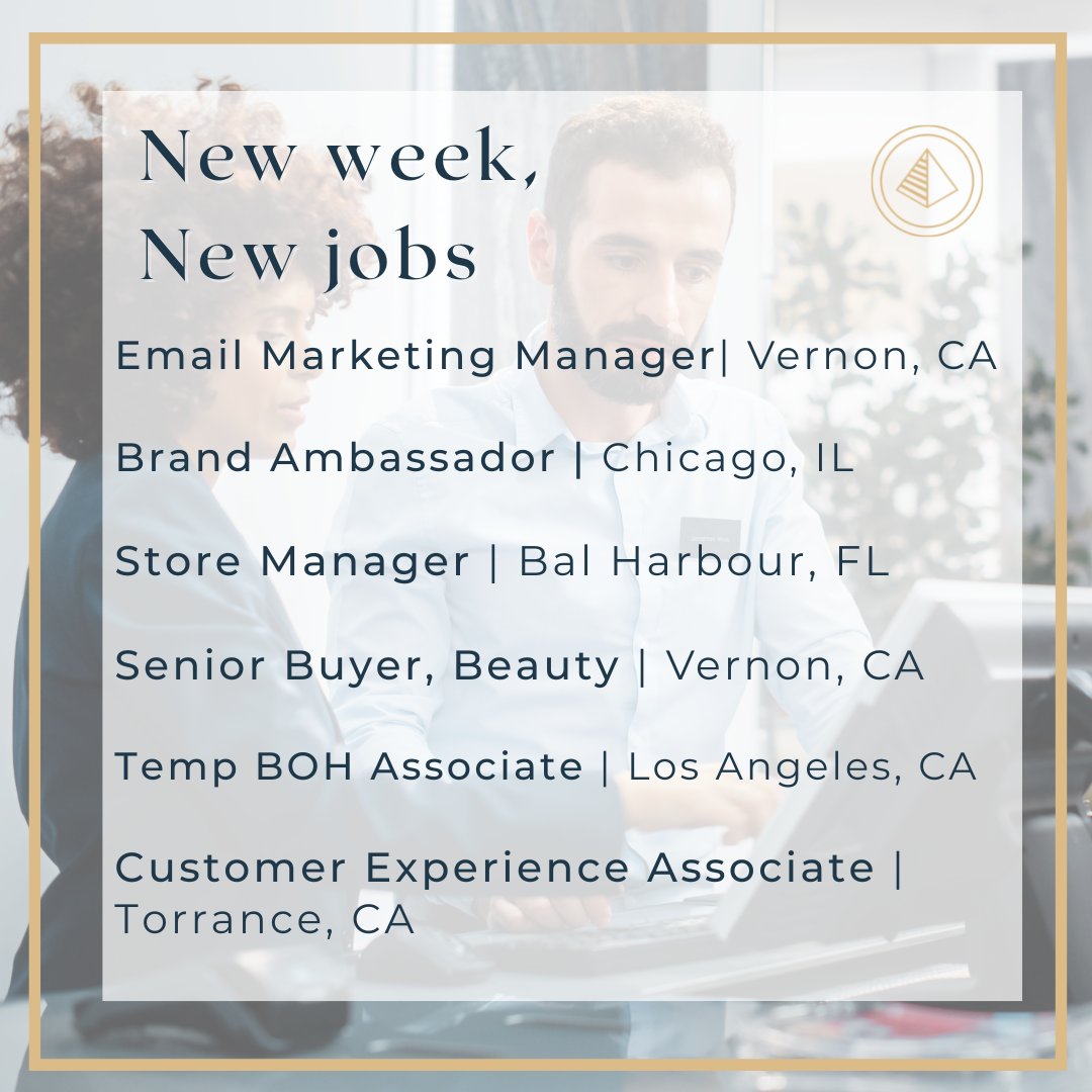 PCGStaffing's tweet image. Interested? Comment below and follow us for weekly job updates.

#marketingjobs #brandambassador #retailstoremanager #storemanager #emailmarketing #tempjobs #tempretailjobs #customerexperience