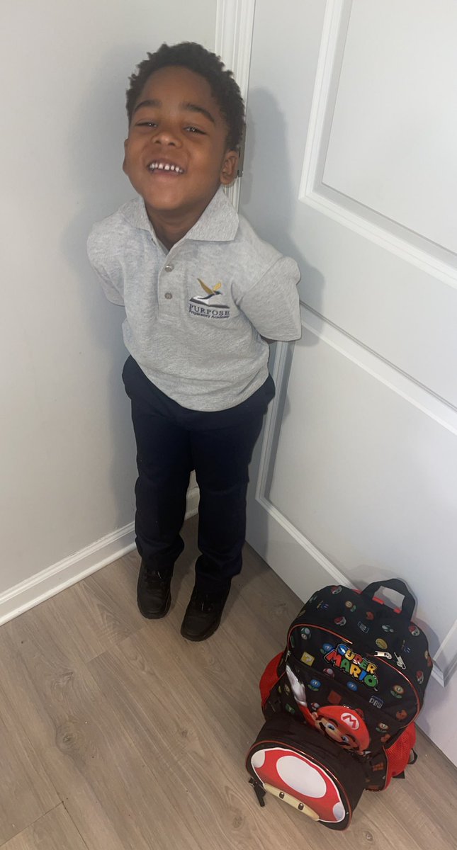 KeyPlusTWO's tweet photo. 1st Day of Kindergarten #PurposePrep 🥰 https://t.co/kTsFE1oLqr