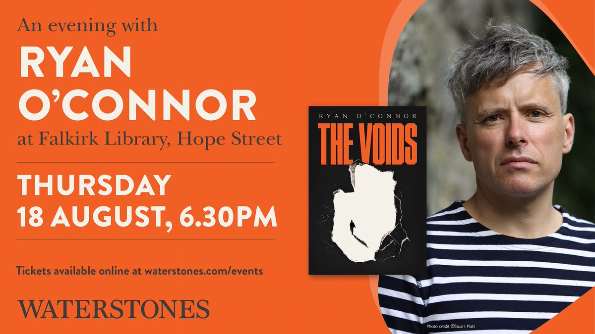 LibFalkirk's tweet photo. Local author Ryan O'Connor will be visiting Falkirk Library on the 18th of August.

If you would like to join us, tickets are available: https://t.co/zOxQ7jfeCE

The audiobook can be borrowed via the Libby app: https://t.co/ji9gpjzkhG

#FalkirkLibrary #TheVoids @WordsOConnor https://t.co/RT0fWIlD3K