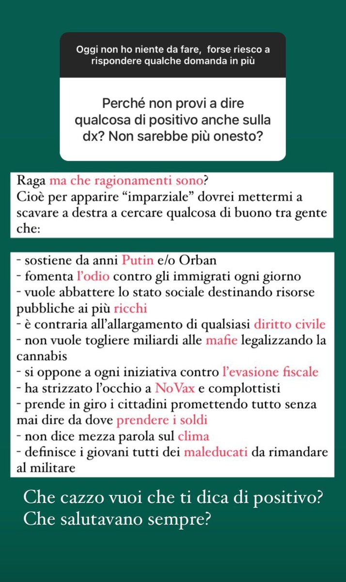 Carole71024753's tweet image. #25settembreNONvotolega
#25settembreNONvotoFdI
#25settembreNONvotoFI
perché non c'è niente di buono a destra.
IG emiliomola1