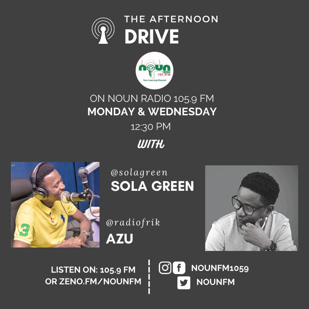 NOUNFM's tweet photo. #FinancialSense starts now : WAYS TO REDUCE YOUR DEBT BURDEN
It's time to listen to #THEHAPPYONES live on air... Join @solagreen & @Radiofrik for some great time on the #UpdateMonday edition of #AFTERNOONDRIVE
also listen via https://t.co/k6YBcTcrxu
#MondayMotivation
#debt https://t.co/hQh6Qr9SIW