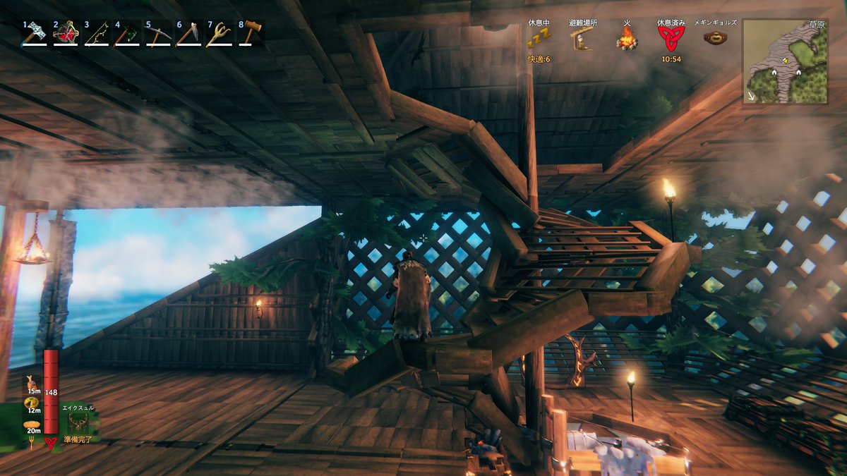 Valheim_123's tweet photo. #Valheim #バルヘイム #バルヘイム建築 #ValheimScreenshot
洋上拠点完成です。 https://t.co/lw0rF90YGj