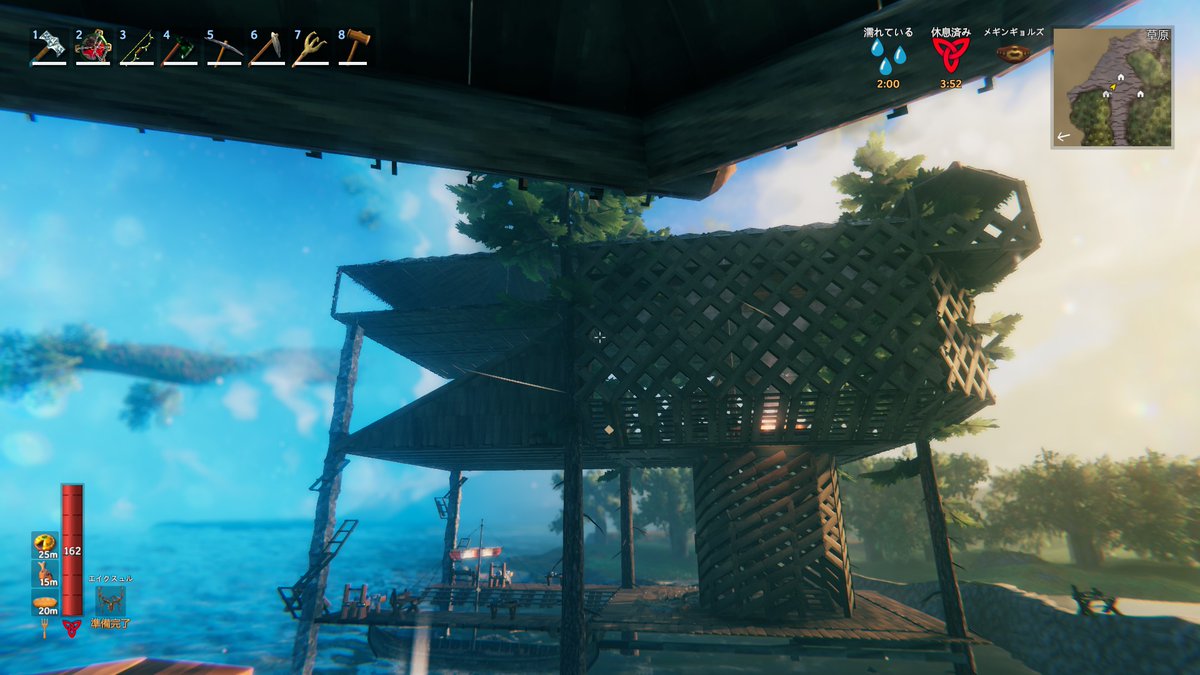 Valheim_123's tweet photo. #Valheim #バルヘイム #バルヘイム建築 #ValheimScreenshot
洋上拠点完成です。 https://t.co/lw0rF90YGj