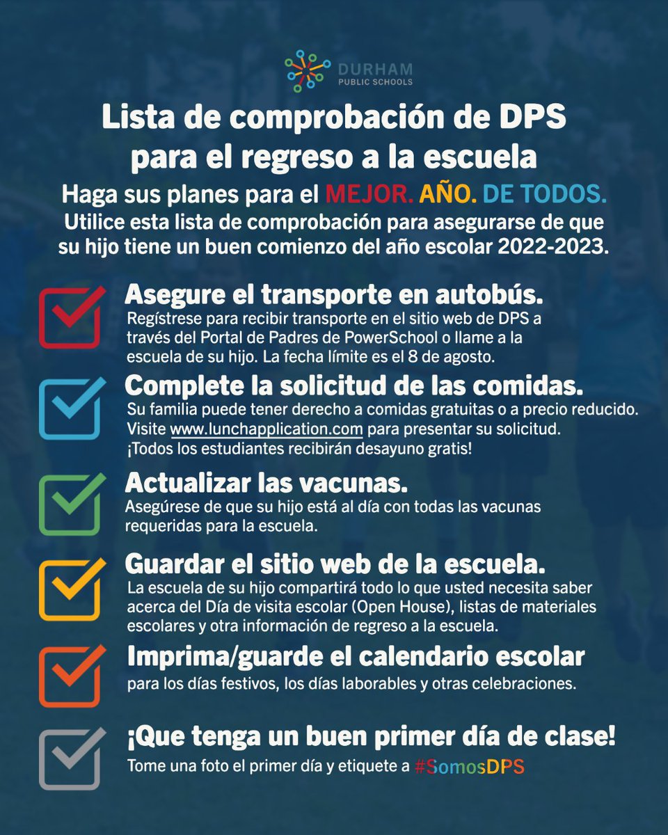 Who's ready for school? 🙋🏽🙋🏻‍♀️🙋🏾‍♂️ Use this handy checklist to get started! More details here → bit.ly/DPSChecklist #WeAreDPS #WelcomeBackDPS