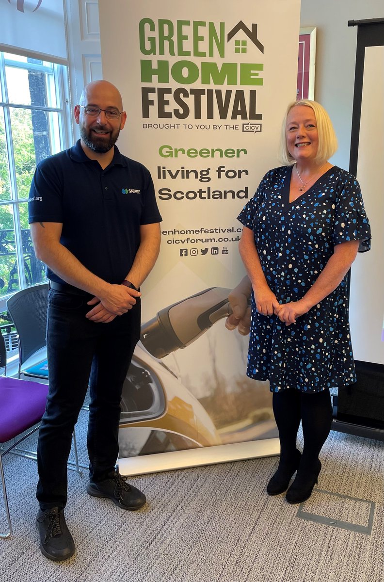 SNIPEFnews's tweet image. Shaping our future. Stephanie Lowe and Martyn Raine attending the launch of Green Home Festival. Register at greenhomefestival.co.uk/event/demystif… for tomorrow’s presentation, where Martyn will demystify heat pumps from a consumer’s perspective.