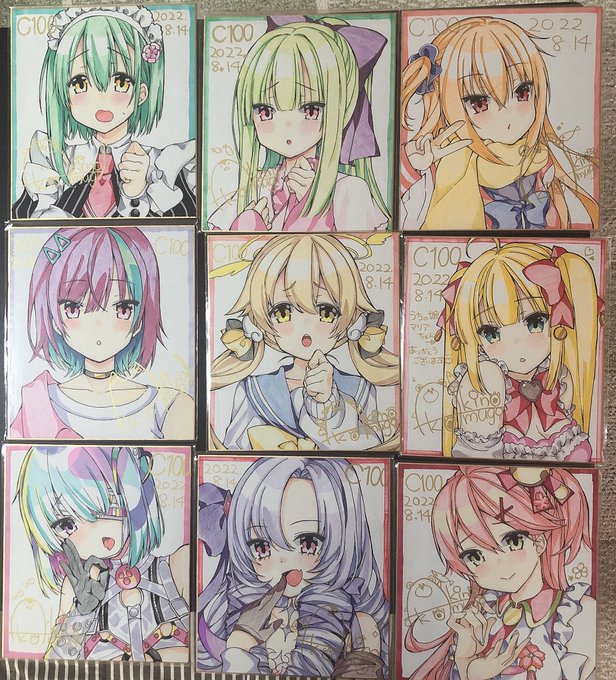 C100に持っていく色紙です!
もう何枚か描きます🙂 