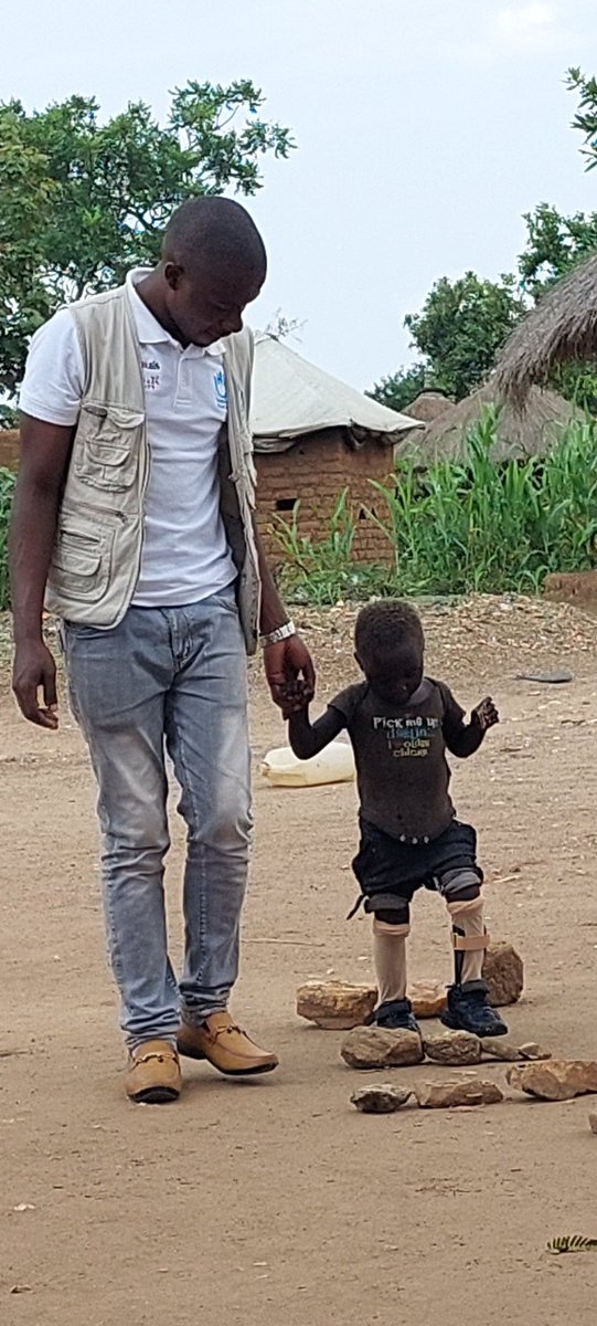 JoseRehabUg's tweet photo. Access to #assistivetechnology will not be complete without the #Rehabilitation support of the physiotherapist in the field.
Doreen with her new #3D #AFO is seen with @MuhweziJustus11 making gait 🚶♂️activities fun 🥳 @ImvepiSettlement #TeregoDistrict https://t.co/kRPm1K4qfA