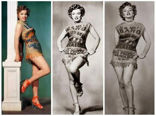 Hollywood Flashback: Marilyn Monroe Posed in a Potato Sack 70 Years Ago –  The Hollywood Reporter