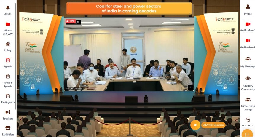 i_Connect75's tweet photo. Highlights from today's @i_Connect75 online event #2 - Coal for steel and power sectors of India in coming decades

#iconnect75 #AzadiKaAmritMahotsav #CSIR https://t.co/nnMznnXRAF
