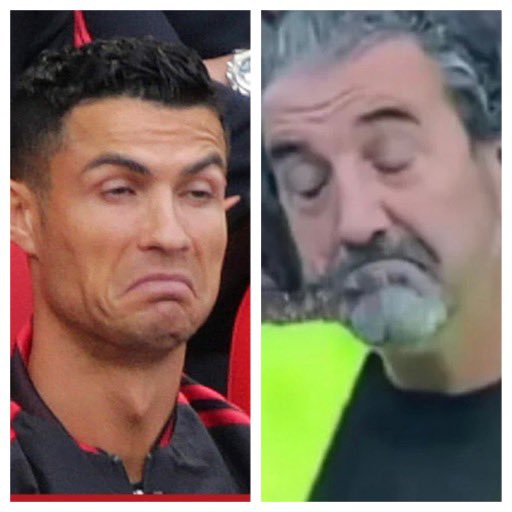 DBittercocks's tweet photo. Ronaldo che imita Ivano Monzani https://t.co/aOMs4gx7lS