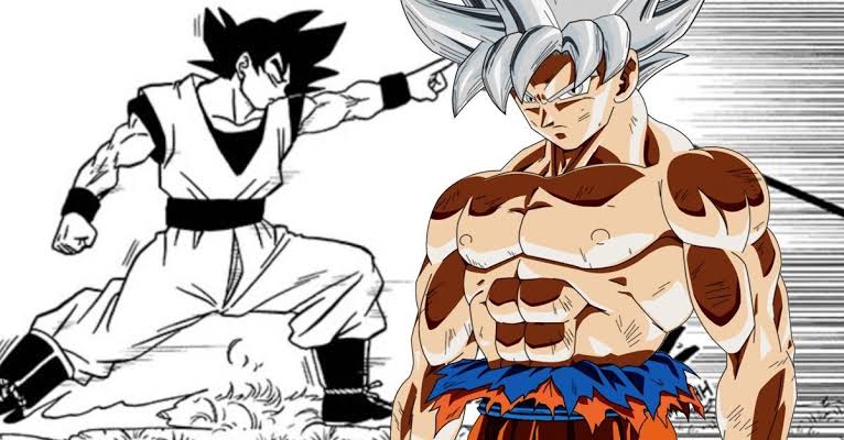 Kami Sama Explorer 👹👒 on X: Toyotarou finalmente explica o novo  Verdadeiro Instinto Superior do Goku. Pergunta - Qual a diferença do Goku  de cabelo preto e prateado no Instinto Superior? Toyotarou 