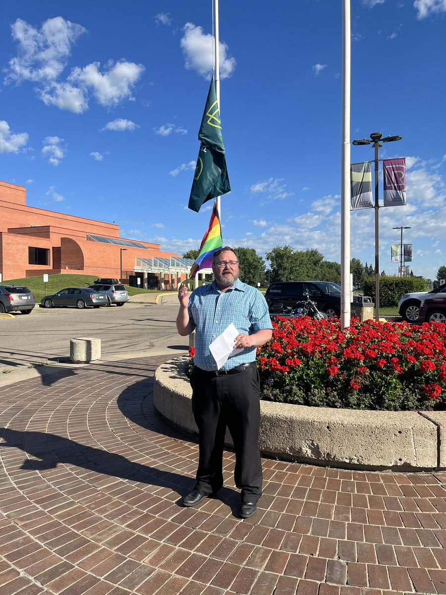 Happy Central Alberta Pride Week! 🌈

Today, we proudly raised a rainbow flag in support of the LGBTQ+ community. We're committed to providing a learning and working environment where people feel valued and respected. 

Take part in the celebrations: centralalbertapride.ca/events