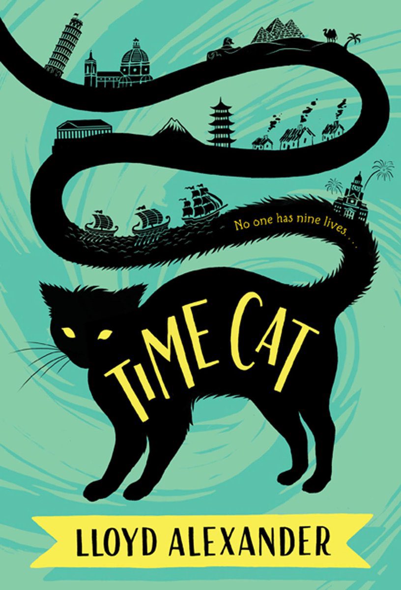 3. Gareth, a time-traveling cat from Lloyd Alexander's children's fantasy Time Cat (here's a blog post with more about this amazing cat: dimitrafimi.com/2019/05/12/a-t…)