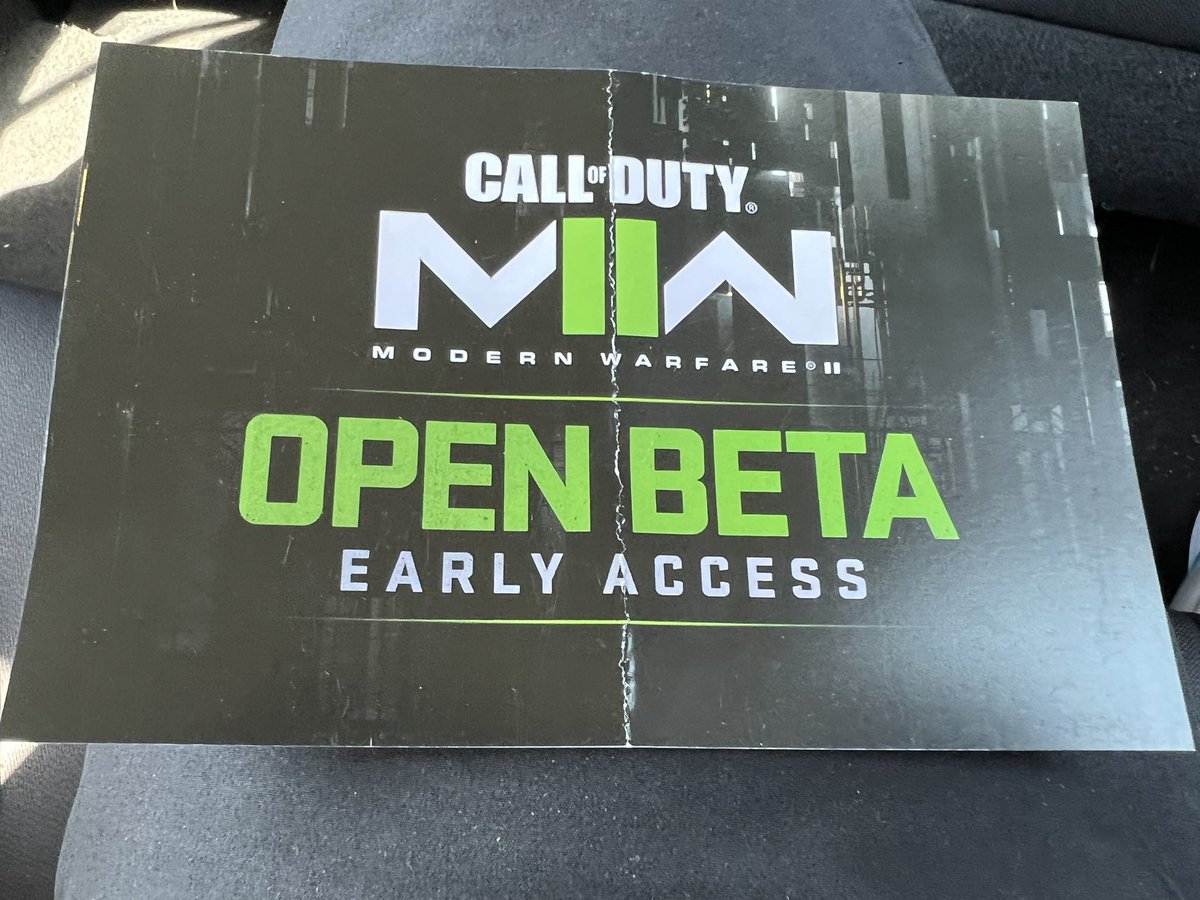 Found a beta code in my pocket so doing a quick giveaway. Follow + Retweet. I’ll pick winner when I land in NY #MWII