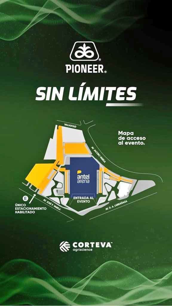 SIN LÍMITES  | Mañana te esperamos para ampliar las fronteras del maíz en Uruguay. 
 
🗓️ Martes 9/8 - 12:30 hs

📍 Antel Arena - Montevideo
¿Como llegar?
goo.gl/maps/4sHFSV4XQ…

💻 Inscripción previa en: bit.ly/SinLimitesUY