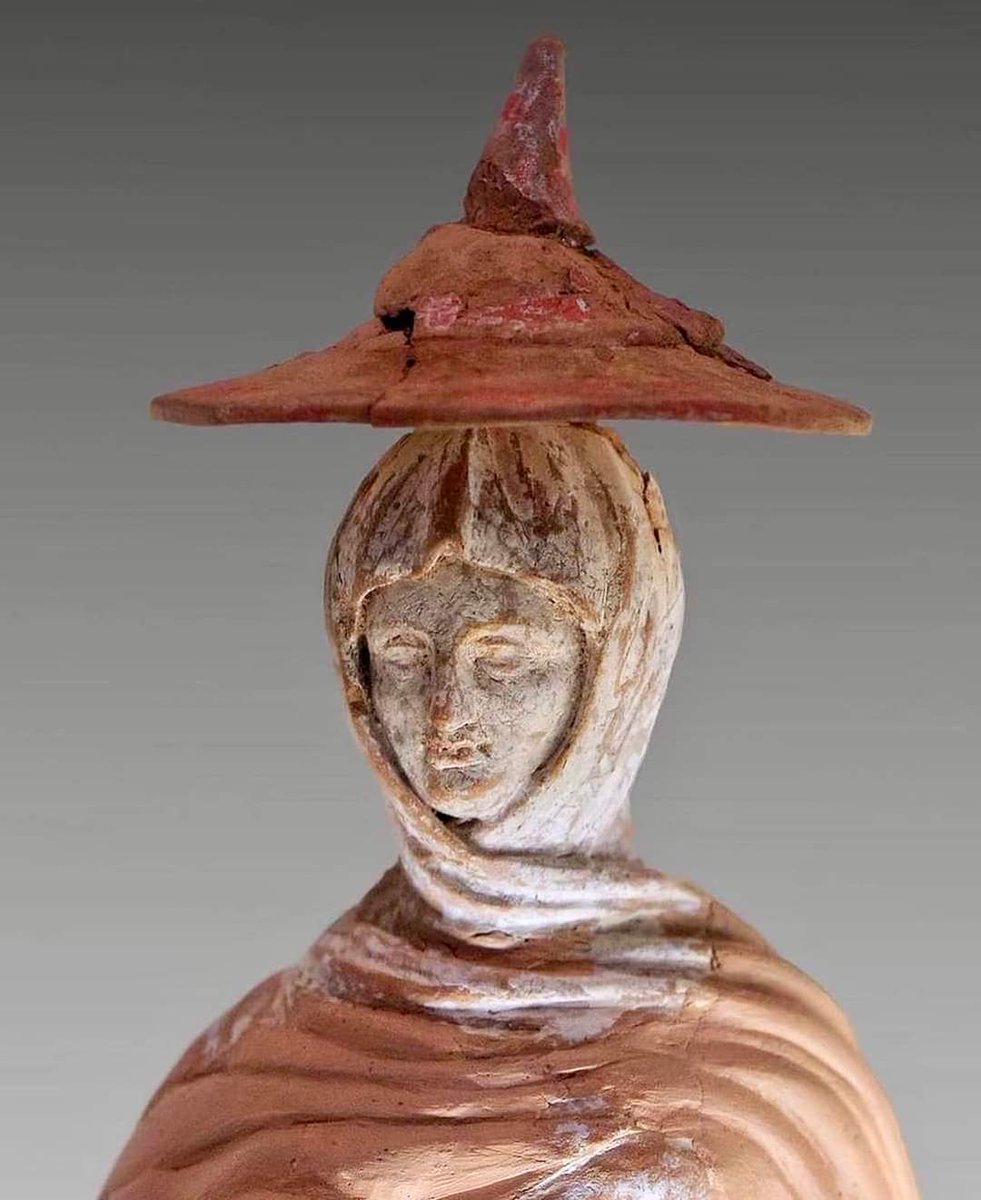 Archaeo Histories on Twitter "Figurine of a female covered by the himation and a conical hat
