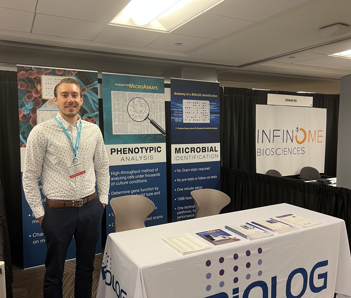 BiologInc's tweet photo. Nice to be back at #SIMBAM2022. Come by booth #18 to learn how Phenotypic Technologies can enhance your research.
https://t.co/upfhJqnw4f

#SIMB #Metabolic #celllinedevelopment #cellbiology #microbiology #microbial #microbiologist #microbes #phenotyping https://t.co/yodaZ4cMrk