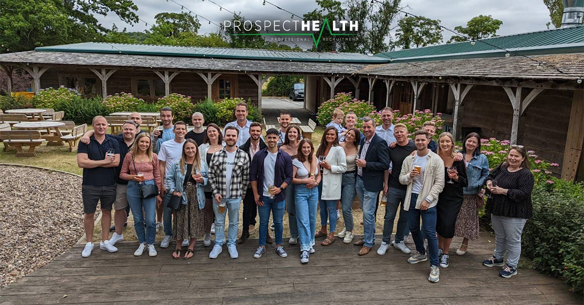 prospect_health's tweet photo. A great time was had by all at our Summer barbeque this year. We love sharing the companies successes with the team. #prospecthealth #summerbbq #motivation #businessmindset #successtips https://t.co/8wMhnDBRNU