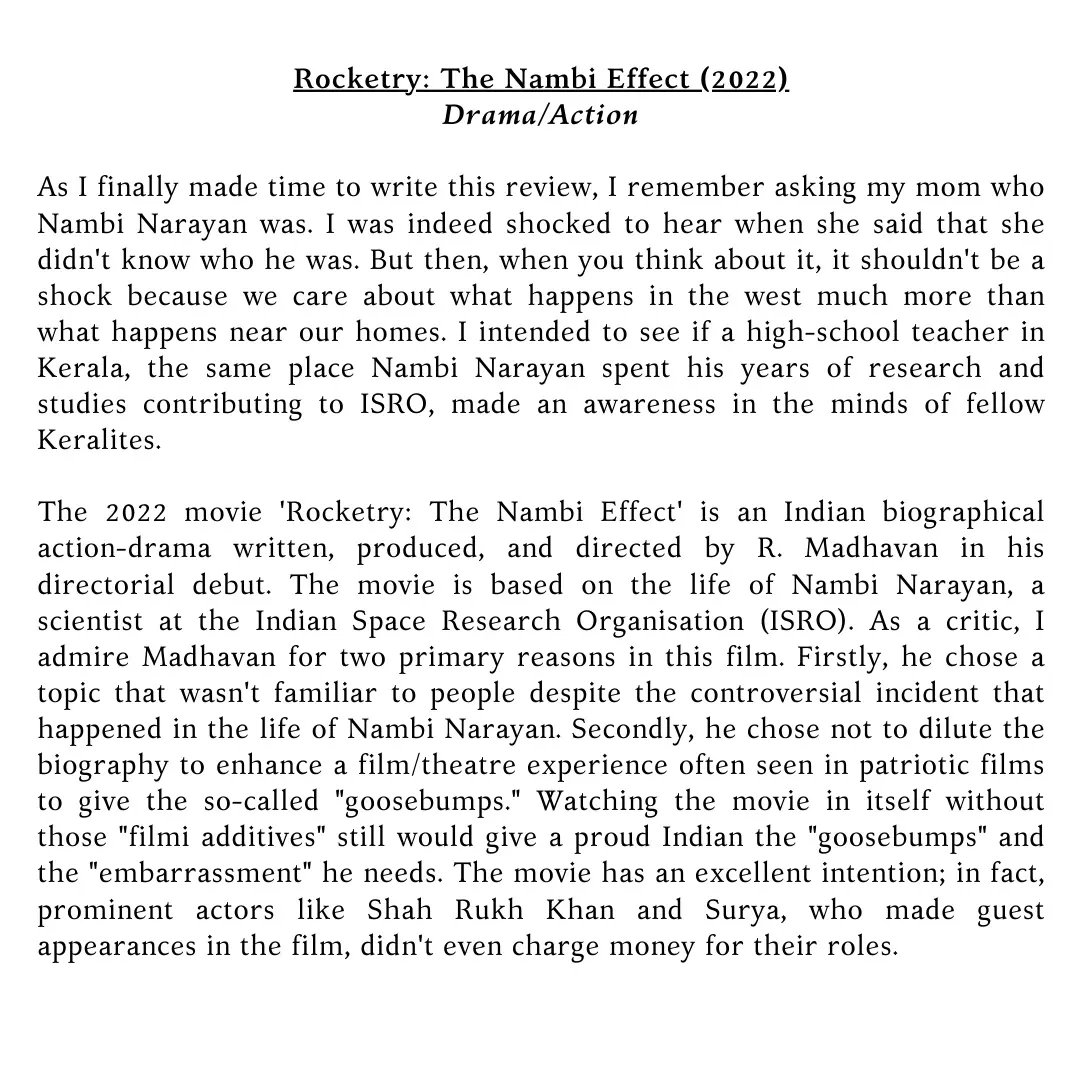 thearkcritic's tweet photo. #RocketryTheNambiEffect @ActorMadhavan 
GemOfIndia #NambiNarayanan https://t.co/Rn2FUjPMcw