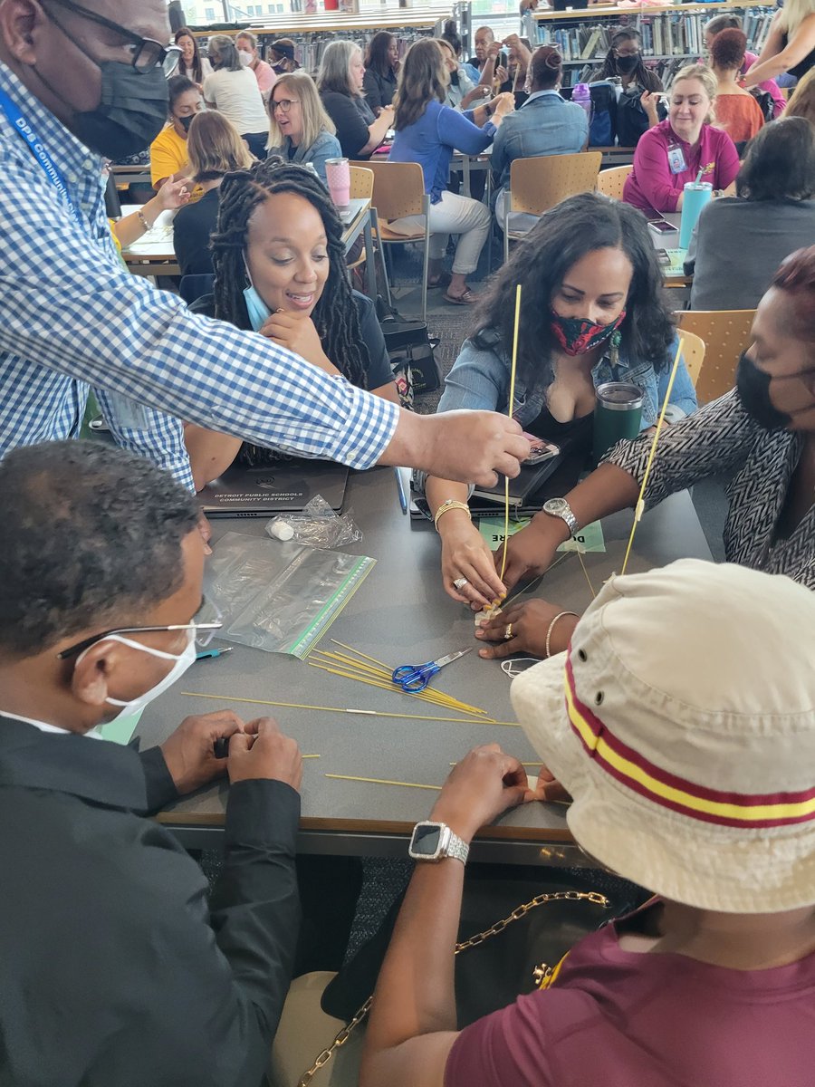 Day 1 of this year's SIP Institute kicked off with The Marshmallow Challenge as our community builder in Cohort 2! The competition was fierce! <a href="/AcademyPalmer/">Palmer Park Preparatory Academy</a> <a href="/Susie92286632/">Nidia Ashby</a>