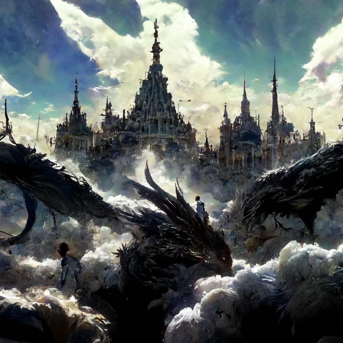 StevenW_UK's tweet photo. Have some Heavensward Ishgard! Made with a prompt to #midjourney https://t.co/tUe7RUBqD5