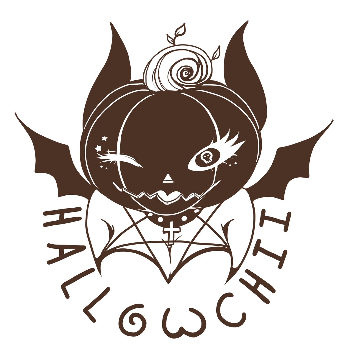 Branding? Maybe so!
Something special im working on ♡

It's a combination of the stuff i love and my main OCs ♡

#art #drawing #lineart #logo #artlogo #artistbranding #hallowchii #monstergirl #spoopygirl #spookygirl #pumpkinhead #pumpkingirl