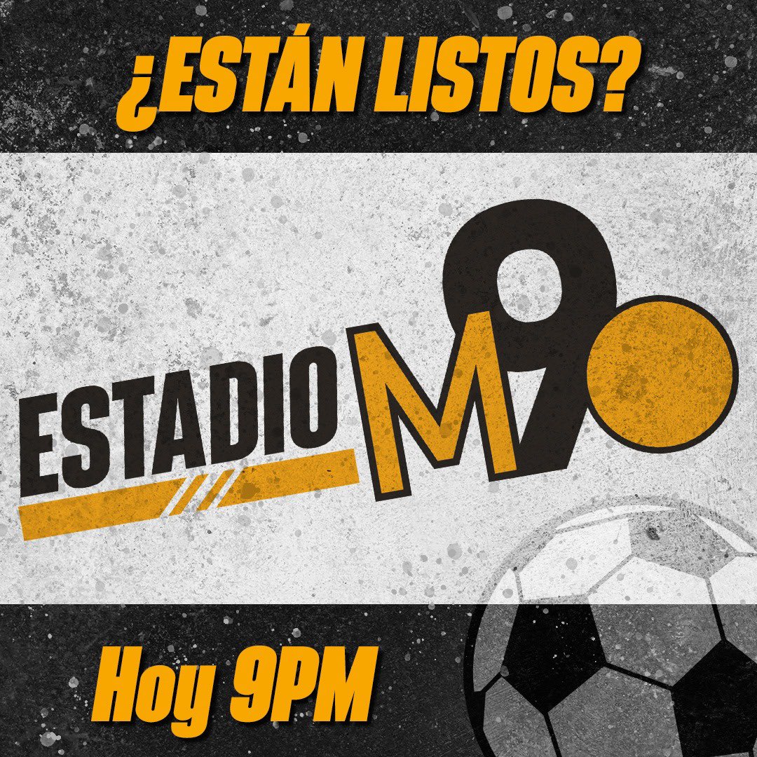 EstadioM90's tweet photo. 🟡 - ¡Arrancamos, debutamos y marcamos el regreso! 

Hoy a las 9:00 PM no te puedes perder el primer episodio desde nuestro Estadio 🏟 M90.

#NoEstánListosParaLoQueViene 🏟⚽️🎙 https://t.co/txgCQuZf97